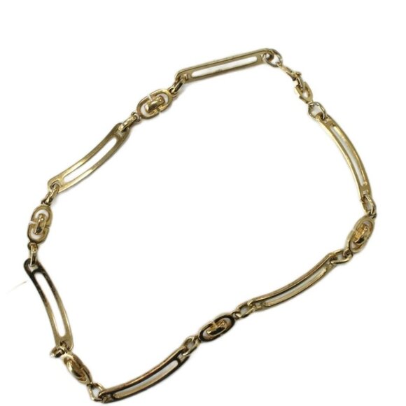 Christian Dior Necklace CD Logo Gold Color Golden KW GY18 - Picture 2 of 4